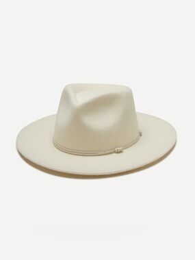 Wyeth Cream Wool Wide Brim Fedora